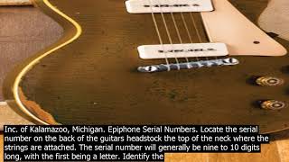 guitar serial number lookup epiphone